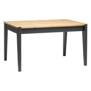 Stôl z borovicového dreva s tmavosivými nohami Askala Hook, dĺžka 130 cm