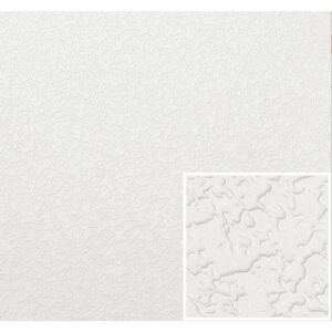 6416-18 Tapeta vinylová na stenu renovačné biela hrubá , veľkosť 15 mx 53 cm
