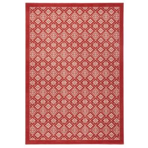 Červený koberec Hanse Home Gloria Tile, 80 x 200 cm