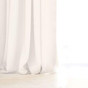 Biely záves DecoKing Pierre, 140 x 270 cm