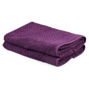 Sada 2 fialových uterákov zo 100% bavlny Mosley, 50 × 80 cm