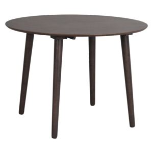 Hnedý jedálenský stôl z dreva kaučukovníka Folke Lotte