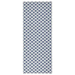 Svetlomodrý vzorovaný obojstranný koberec Bougari Nizza, 80 x 250 cm