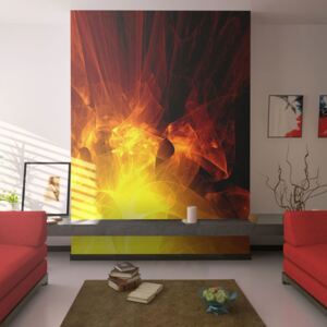 Fototapeta - Abstrakce - oheň 200x154 cm