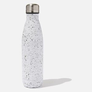 Nerezová fľaška Splatter 500 ml biela