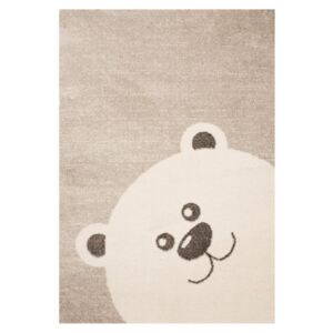 Detský hnedý koberec Zala Living Bear, 120 × 170 cm