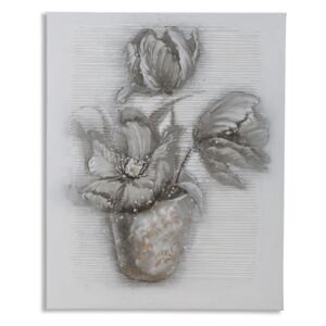 Ručne maľovaný nástenný obraz Mauro Ferretti Dipinto Su Tela High Flower, 80 x 100 cm