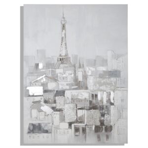 Ručne maľovaný nástenný obraz Mauro Ferretti Dipinto Su Tela Paris Roofs, 90 × 120 cm