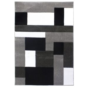 Čierno-sivý koberec Flair Rugs Cosmos Black Grey, 80 × 150 cm