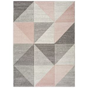 Ružovo-sivý koberec Universal Retudo Naia, 60 × 120 cm