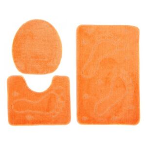 Kúpeľňové predložky 1001 oranžové 3Ks, Velikosti 50x80cm
