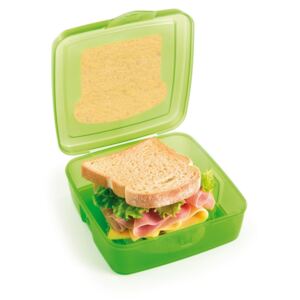 Zelený desiatový box na sendvič Snips Sandwich