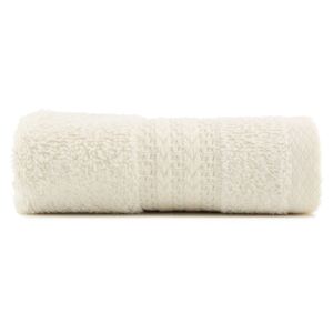 Krémovobiely bavlnený uterák Amy, 30 × 50 cm