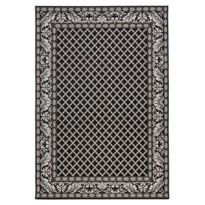 Čierno-krémový vonkajší koberec Bougari Royal, 115 x 165 cm