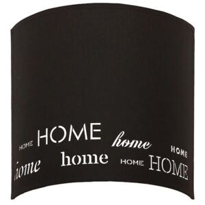 Čierne nástenné svietidlo Home Sweet Home