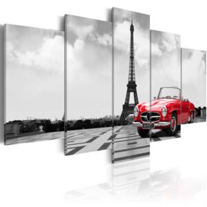 Obraz na plátne - Parisian car 100x50 cm