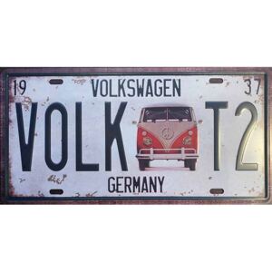 Ceduľa Volkswagen Germany 30,5cm x 15,5cm Plechová tabuľa