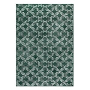 Zelený koberec White Label Feike, 160 × 230 cm