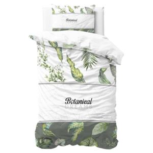 Bavlnené posteľné obliečky Pure Cotton Botanical Dreams White, 140 x 200 cm