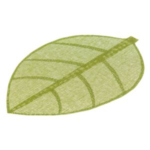 Zelené prestieranie v tvare listu Unimasa, 50 × 33 cm