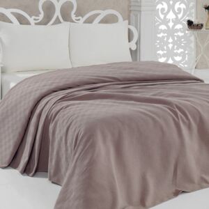 Prikrývka na posteľ Pique Pink, 160x240 cm