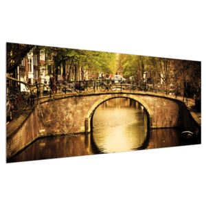 Obraz Amsterdamu (120x50 cm)