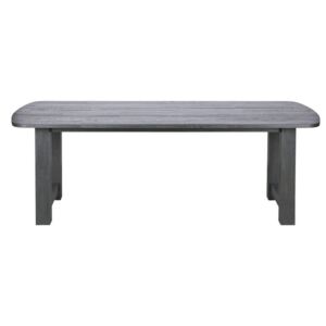 Čierny jedálenský stôl z dubového dreva De Eekhoorn Identity, 220 × 90 cm