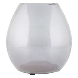 Svetlosivá sklenená váza BePureHome Simple, Ø 20 cm