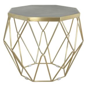 Konferenčný stolík s podnožou v zlatej farbe Livin Hill Glamour, ⌀ 68 cm
