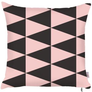 Obliečka na vankúš Apolena Pinky Triangles, 43 × 43 cm