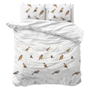 Bavlnené obliečky na dvojlôžko Sleeptime Birdy, 200 × 220 cm