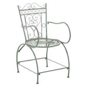 *VÝPREDAJ* - Kovová stolička GS11174935 zelená antik