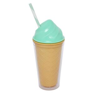 Tyrkysový dvojstenný téglik Sunnylife Ice Cream, 470 ml
