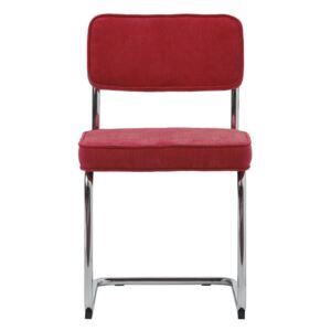 Malinovočervená jedálenská stolička Unique Furniture Rupert Bauhaus