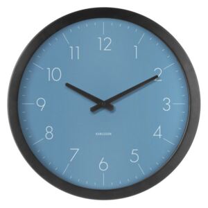 Modré nástenné hodiny z jedlového dreva Karlsson Dainty