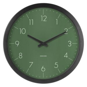 Zelené nástenné hodiny Karlsson Dainty