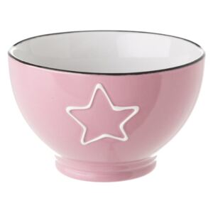 Ružová keramická miska Unimasa Star, 580 ml