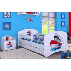 MAXMAX Detská posteľ so zásuvkou 180x90cm LODIČKA