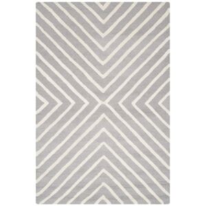 Vlnený koberec Prita, 121 × 182 cm, sivý