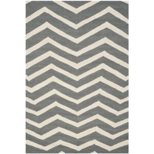 Vlnený koberec Edie Light Grey, 152x243 cm