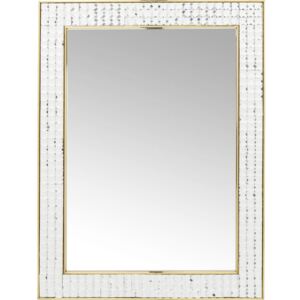Nástenné zrkadlo Kare Design Crystals Gold, 80 × 60 cm
