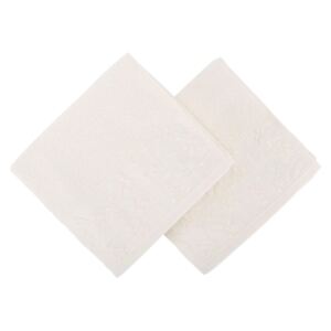 Sada 2 bielych uterákov z čistej bavlny Mariana, 50 x 90 cm