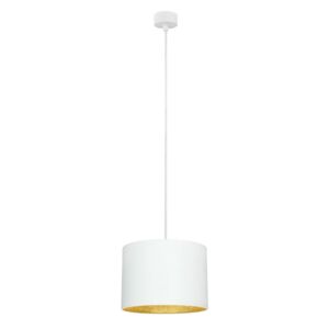 Biele stropné svietidlo s vnútrajškom v zlatej farbe Sotto Luce Mika, ∅ 25 cm