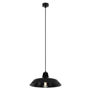 Čierne stropné svietidlo Bulb Attack Cinco, ∅ 35 cm