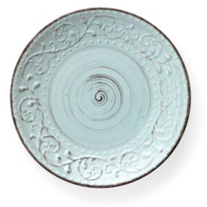 Tyrkysový tanier z kameniny Brandani Serendipity, ⌀ 27,5 cm