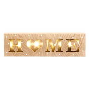 Závesná drevená svietiaca dekorácia Dakls Sweet Home