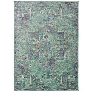 Zelený koberec z viskózy Universal Lara, 160 x 230 cm