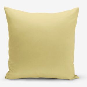 Horčicovožltá obliečka na vankúš Minimalist Cushion Covers Düz, 45 × 45 cm