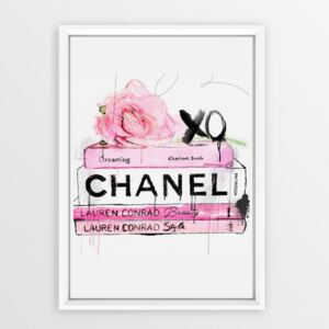 Plagát v ráme Piacenza Art Books Chanel, 30 × 20 cm