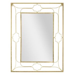 Nástenné zrkadlo v zlatej farbe Mauro Ferretti Balcony, 63 x 83 cm